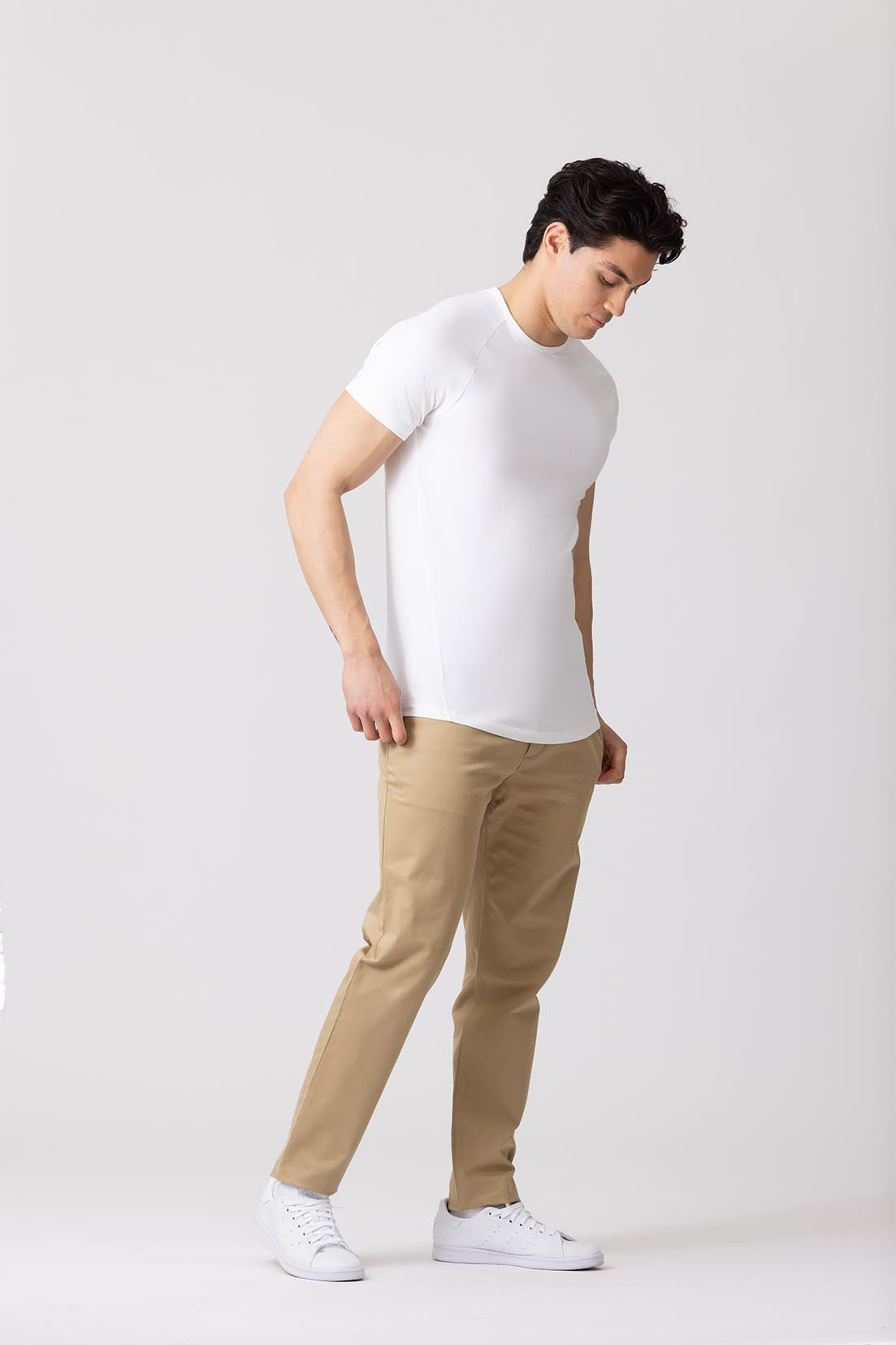 American Rag Short Sleeve Baseball Raglan T Shirt in White for Men