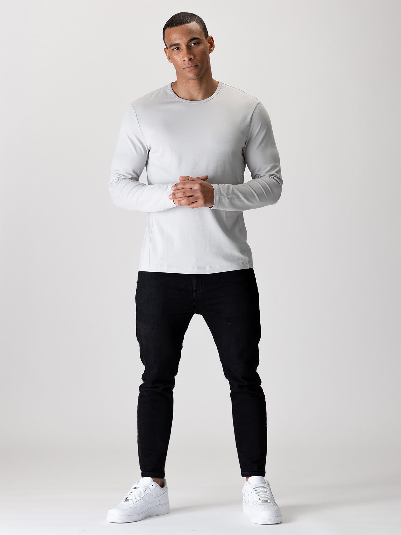 Aetos Long Sleeve Raglan Tee, Arctic White / XL